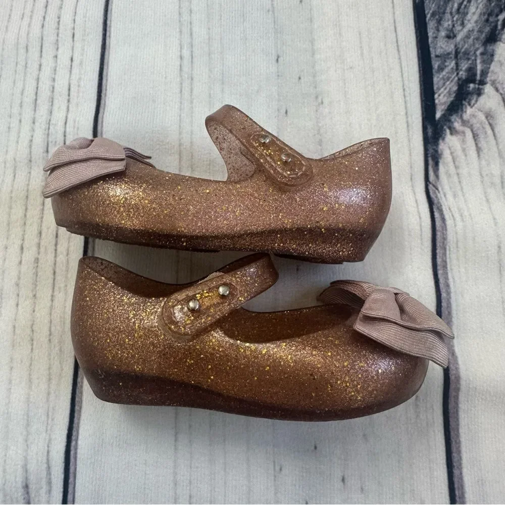 Mini Melissa Shoes Girls‎ Size 6 Ultragirl Garden Mary Jane Ballet Flats Jelly